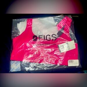 Shocking pink sports bra